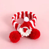 Christmas Dog Scarves Dog Neck Warmer Knitted Comfortable Scarf For Cat Christmas Costume For Cats For Small Medium Dogs Cats