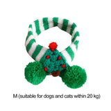 Christmas Dog Scarves Dog Neck Warmer Knitted Comfortable Scarf For Cat Christmas Costume For Cats For Small Medium Dogs Cats