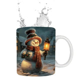 Christmas Holiday Mug Christmas Decoration Coffee Mugs with 3D Painting Table Decorations Ceramic Mug Christmas Party Mugs