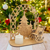Christmas In Heaven Candle Chair Commemoration Ornament With Candle And Rocking Chair Tealight With Candlestick Holder For Porch