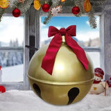 Christmas Inflatable Ball Decor Large Bell Shape Hang Decorated Balls Large Christmas Balls Ornaments for Christmas Yard Lawn