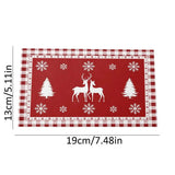 Christmas Placemats Christmas Dinner Retro Gnome Placemats Seasonal Decor Party Supplies For Hotel Coffee Shop Coffee Table