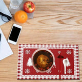 Christmas Placemats Christmas Dinner Retro Gnome Placemats Seasonal Decor Party Supplies For Hotel Coffee Shop Coffee Table