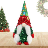 Christmas Plush Gnome Sequin Decor Stuffed Plush Elf Doll Faceless Gnomes Cute Stuffed Gnomes Plushie Winter Holiday Decor With