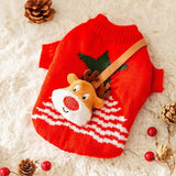 Christmas Style Puppy Dog Sweaters For Small Medium Dogs Cats Clothes Winter Warm Pet Turtleneck Chihuahua Vest Soft Yorkie
