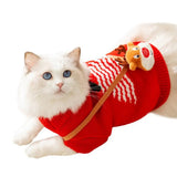 Christmas Style Puppy Dog Sweaters For Small Medium Dogs Cats Clothes Winter Warm Pet Turtleneck Chihuahua Vest Soft Yorkie