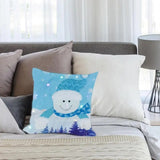 Christmas Throw Pillow Covers Throw Pillow Case With Led Lights Snowman Santa Claus Throw Pillow Cover Christmas Pillowcase For