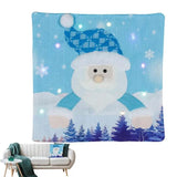 Christmas Throw Pillow Covers Throw Pillow Case With Led Lights Snowman Santa Claus Throw Pillow Cover Christmas Pillowcase For