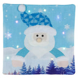 Christmas Throw Pillow Covers Throw Pillow Case With Led Lights Snowman Santa Claus Throw Pillow Cover Christmas Pillowcase For