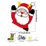 Christmas Window Clings Santa Claus Elk Snowman Gingerbread Man Window Clings Santa Claus Elk Electrostatic Stickers