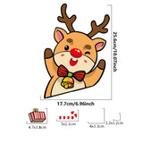 Christmas Window Clings Santa Claus Elk Snowman Gingerbread Man Window Clings Santa Claus Elk Electrostatic Stickers