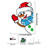 Christmas Window Clings Santa Claus Elk Snowman Gingerbread Man Window Clings Santa Claus Elk Electrostatic Stickers