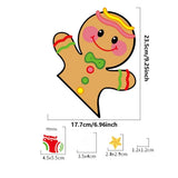 Christmas Window Clings Santa Claus Elk Snowman Gingerbread Man Window Clings Santa Claus Elk Electrostatic Stickers