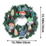 Christmas Wreath Christmas Theme Wreath With Pinecone House Model Garland Wreath Home Decor Accents For Front Door Wall Stairs
