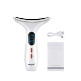 CkeyiN Neck Face Beauty Device LED Photon Skin Care Machine Face Lifting Firming Neck Wrinkle Removing Whitening Facial Massager