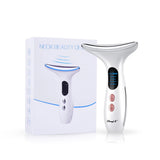 CkeyiN Neck Face Beauty Device LED Photon Skin Care Machine Face Lifting Firming Neck Wrinkle Removing Whitening Facial Massager