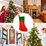Classic Stocking Decoration 12pcs Felt Decoration Stockings With Large Capacity Indoor Seasonal Decor Gift Bag For Bedside