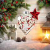 Clear Ball Pendants Decorative Transparent PET Balls For Christmas Tree Christmas Tree Pendants For Fireplace Porch Entryway