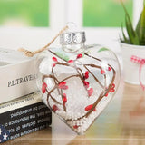 Clear Ball Pendants Decorative Transparent PET Balls For Christmas Tree Christmas Tree Pendants For Fireplace Porch Entryway