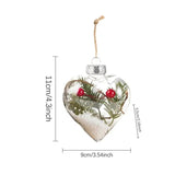 Clear Ball Pendants Decorative Transparent PET Balls For Christmas Tree Christmas Tree Pendants For Fireplace Porch Entryway