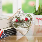 Clear Ball Pendants Decorative Transparent PET Balls For Christmas Tree Christmas Tree Pendants For Fireplace Porch Entryway