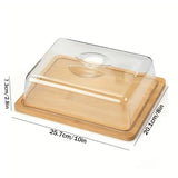 Clear Butter Dish Creative Clear Butter Keeper Dish For Refrigerator Cream Cheese Serving Dish Multifunctional Covered Butter