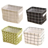 Closet Storage Bin Fabric Storage Box Foldable Containers Pastoral Style Cloth Box Storage Basket Folding Storage Box