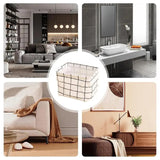 Closet Storage Bin Fabric Storage Box Foldable Containers Pastoral Style Cloth Box Storage Basket Folding Storage Box