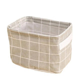 Closet Storage Bin Fabric Storage Box Foldable Containers Pastoral Style Cloth Box Storage Basket Folding Storage Box