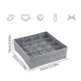 Clothing Drawer Divider Houseware Multi Compartments Organizer For Socks Underwear Scarves Home Wardrobe Lingerie Storage Box
