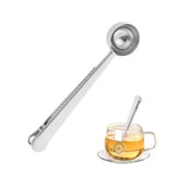 Coffee Clamp And Spoon Multi-functional Stainless Steel Spoon Clip Kitchen Sealing And Scooping Spoon Clamp For Tea Sugar Flour