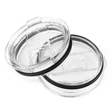 Coffee Mug Lid Replacement Transparent Splash Resistant Skinny Replacement Tumbler Cover Portable Spill Proof Lids Covers For 20