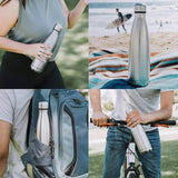 Cold Drink Cup Outdoor Travel Coffee Drink Mug Portable Family Water Mugs Insulated Stainless Steel Mug For Smoothies Cocktails