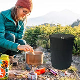 Collapsible Garden Waste Bag Collapsible Garden Bin Trash Can 37L Lawn Yard Waste Bags With Zippers Portable Utility Container