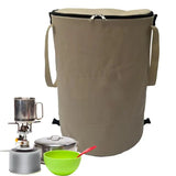 Collapsible Garden Waste Bag Collapsible Garden Bin Trash Can 37L Lawn Yard Waste Bags With Zippers Portable Utility Container