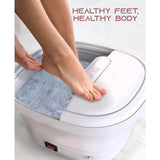 Collapsible Pedi Spa, Heated Portable Foot Bubble Bath Massager
