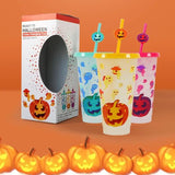 Color Changing Water Cup 3pcs Ice Cold Drinking Cup 24oz Summer Coffee Tumblers Thick Party Cup With Lids And Straws For Kids
