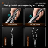 Cooking Tong Non-Slip Easy To Clean Stainless Steel Tongs Cooking Utensils For Bread Dessert Salad Steak Fried Fish Grilled