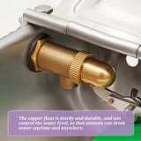 Copper Valve Cow Drinking Bowl Stainless Steel Automatic Float Water Outlet Cup Goat Drinker For Pig/Cattle/Sheep/Horse/Dog