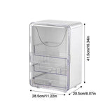 Cosmetic Display Cases Lidded Makeup Storage Box For Vanity Countertop Storage Case For Cosmetic Brushes Foundation Blush