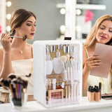 Cosmetic Display Cases Lidded Makeup Storage Box For Vanity Countertop Storage Case For Cosmetic Brushes Foundation Blush