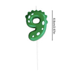 Cute Number Candles Happy Birthday Cake Candles Cartoon Dinosaur Element Colorful Birthday Candles Handmade Number Candle