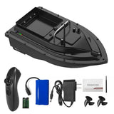 D16 Night Light Fishing Bait Boat EU Plug Wireless Remote Double Motors Fishing Feeder RC Auto Lure Fish Finder Device 400-500m