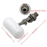 DN15 1/2" Water Tank Float Ball Valve Shut Off Automatic Fill Feed Humidifier Tank Water Level Control Water Tower