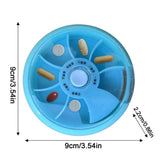Daily Medicine Organizer Medicine Organizer Box For Travel Reusable Compact Medication Containers Pills Pocket For Supplements