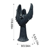 Dark Angel Sculpture Decor Resin Angel Sculpture Figurine Reusable Dark Angel Home Desktop Decoration For Home Table Living Room