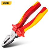 Deli Insulated Cable Cutter Withstand Voltage Of 1000V Cr-V Steel Wire Cutters 6 Inches Auto Repair Tools