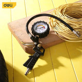 Deli Tire Pressure Gauge Car Tire Pressure Meter Car Tire Pressure Watch High Precision Tire Pressure Monitor