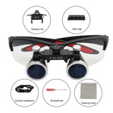 Dentistry Binocular Magnifier 3.5X Ultra-lightweight Optical LED Light Headband Glasses Loupes For Clinic Dental
