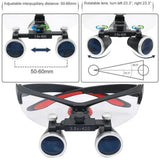 Dentistry Binocular Magnifier 3.5X Ultra-lightweight Optical LED Light Headband Glasses Loupes For Clinic Dental
